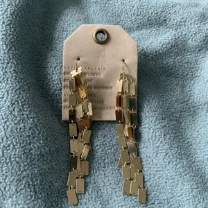 New Anthropologie 14kt Gold Plated Earrings